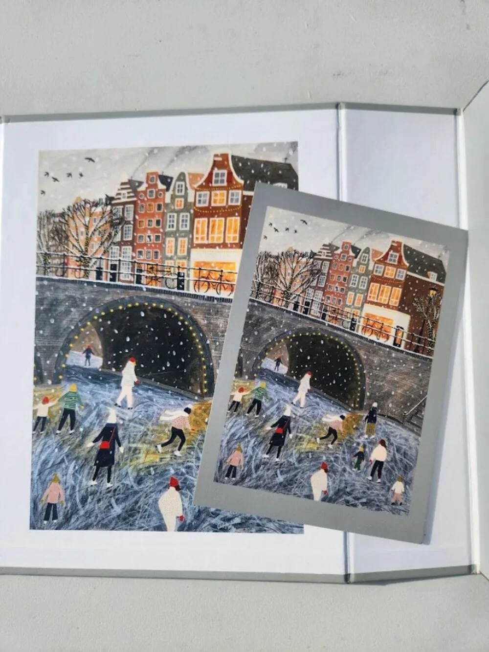 Ice Skating on the Canal 1000 Piece Puzzle Ordinary Habit Rachel Victoria Hillis